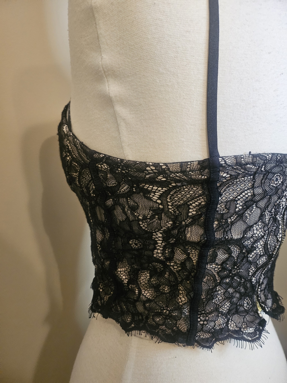 Express Black Lace Bralette Camisole - Picture 8 of 10